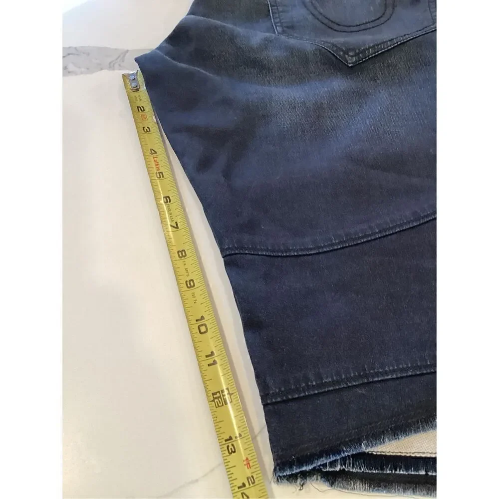 True Religion Mens Geno Moto Shorts Sz 42 Relaxed Slim Stretch 14” Inseam